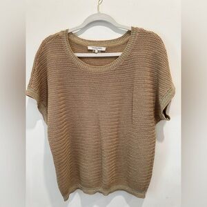 Gerard Darel Tan Knit Top size 2